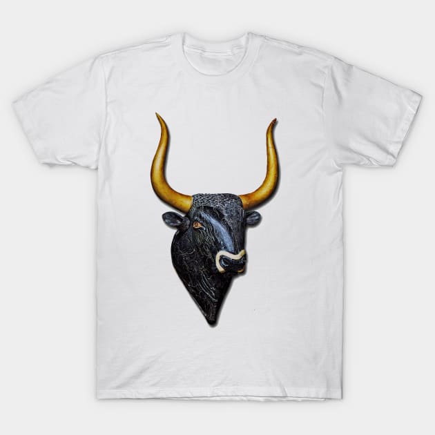 Bull's Head of Knossos - Minoan Culture T-Shirt by Naves